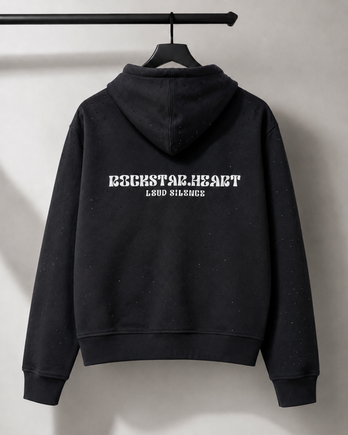 Rockstar Heart (Loud Silence) Rhinestone Zip-Up