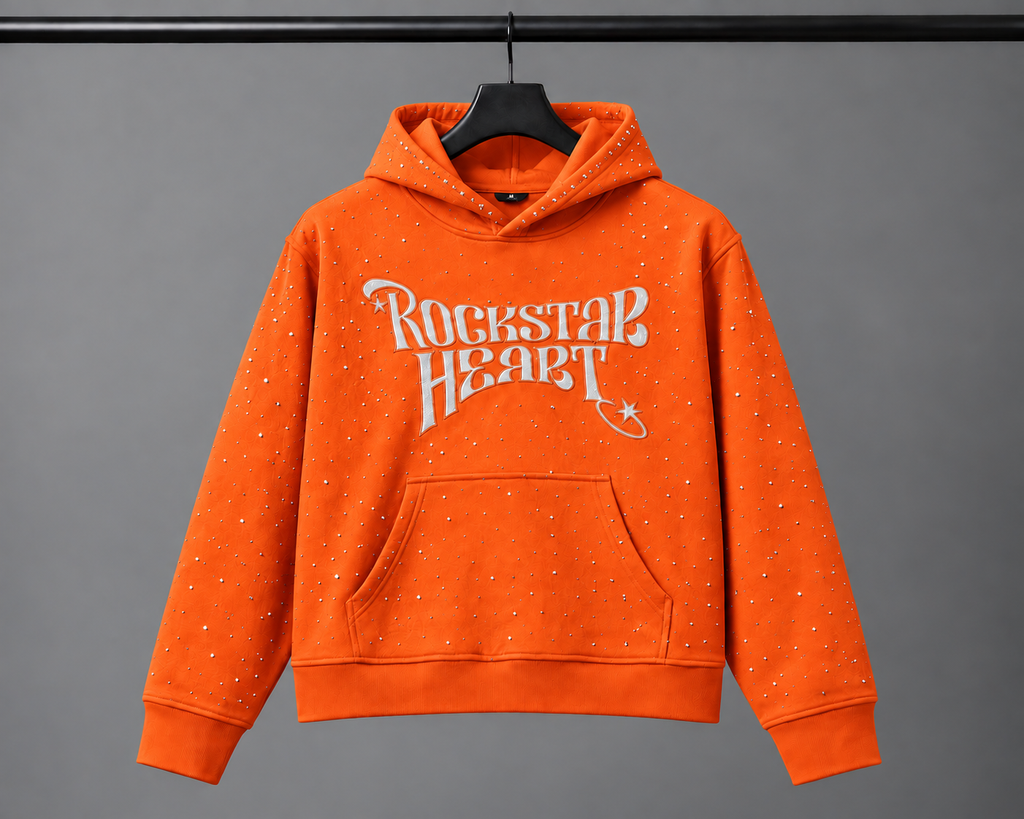 Rockstar Heart Rhinestone Pullover