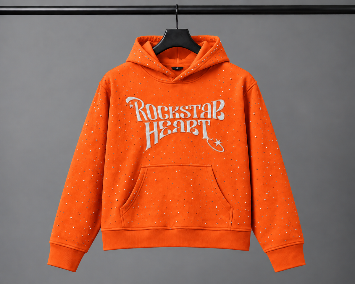 Rockstar Heart Rhinestone Pullover