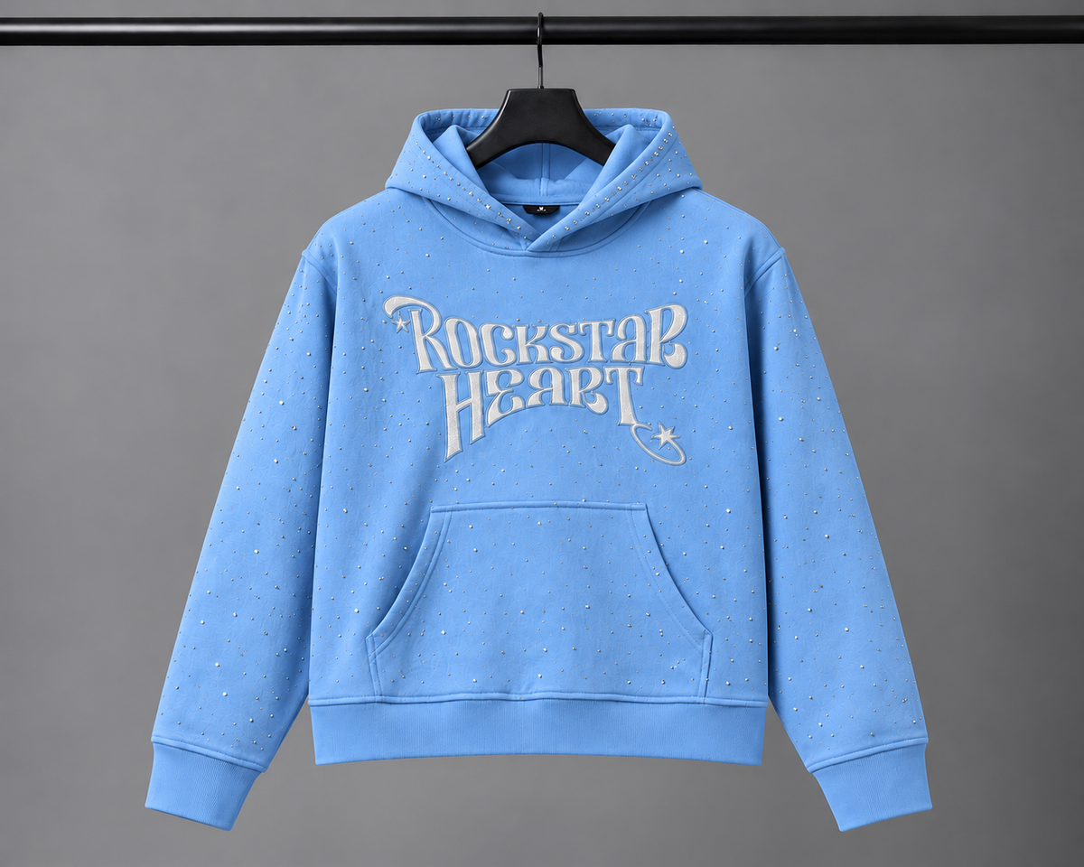 Rockstar Heart Rhinestone Pullover
