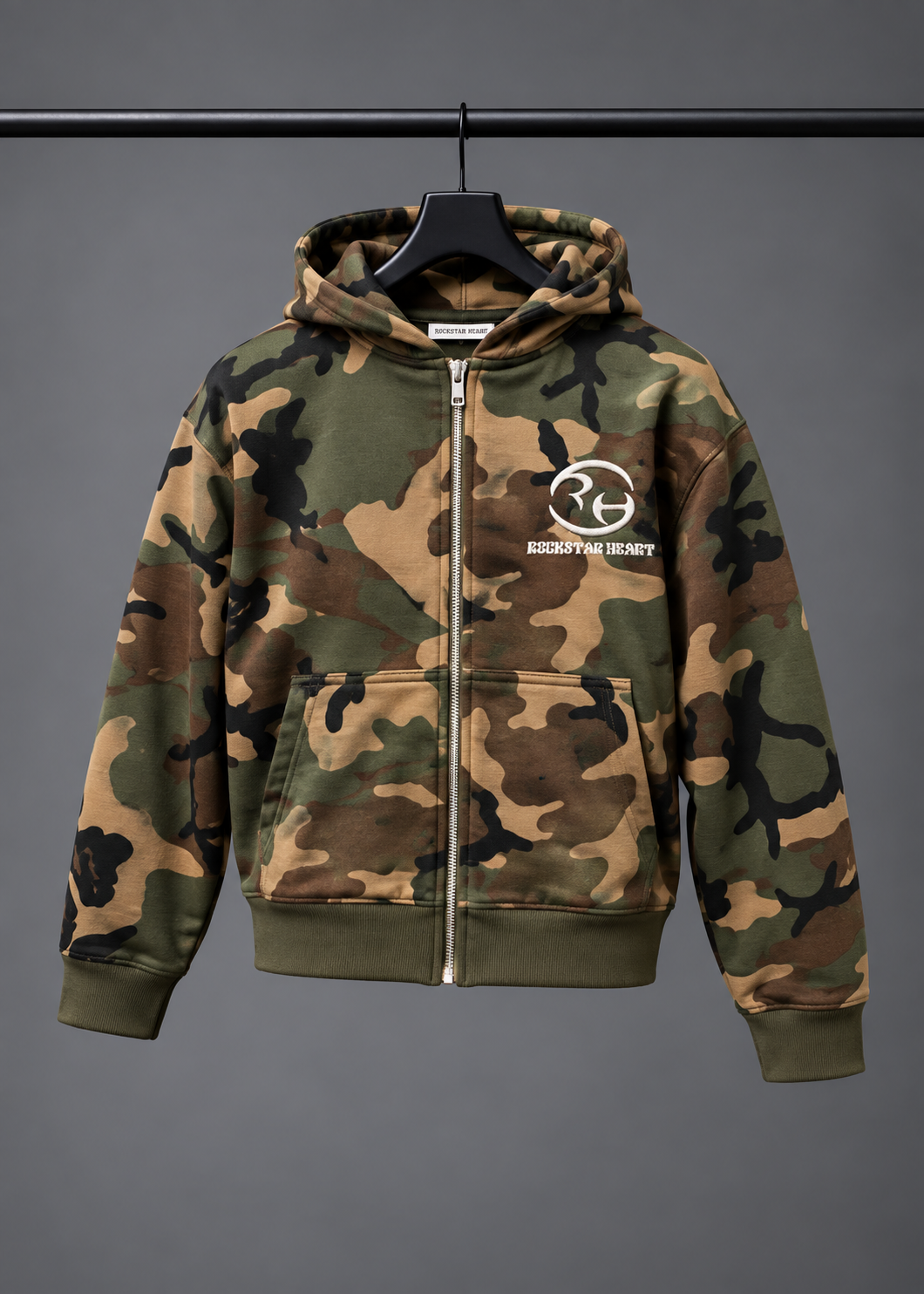 Rockstar Heart Camo “Hidden In Plain Sight” Zip-Up