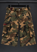 Rockstar Heart Camo Denim Shorts