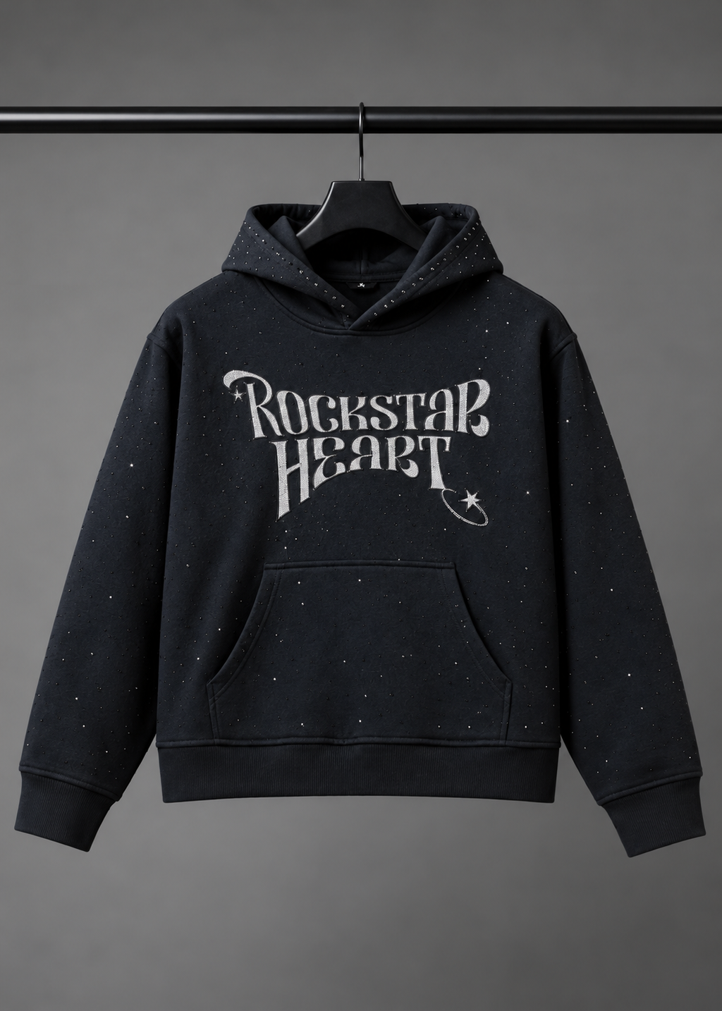 Rockstar Heart Rhinestone Pullover